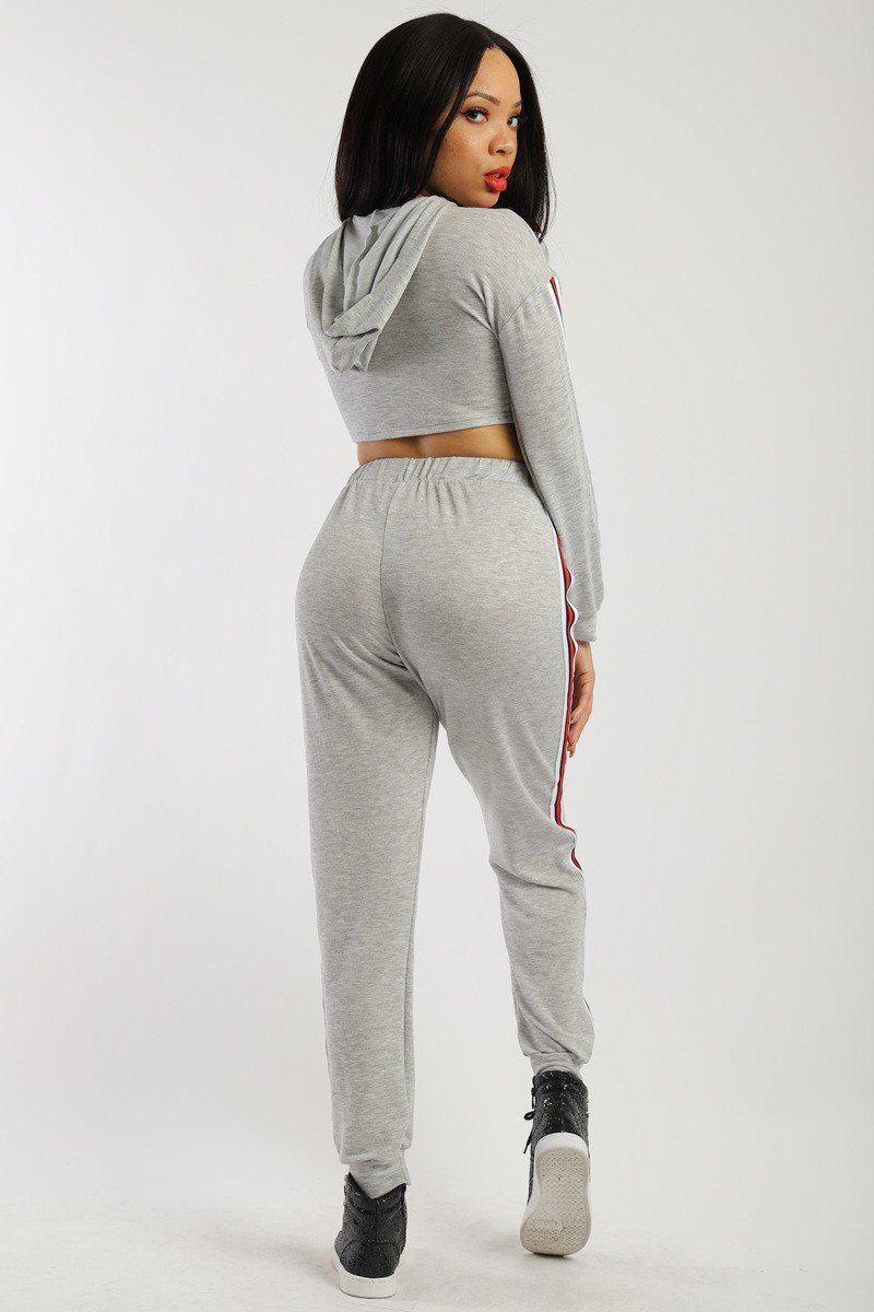 Solid, 2 Pieces Sweat Suit Set