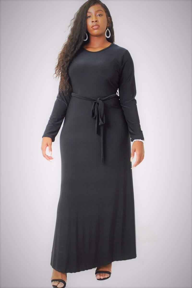 Solid, Maxi Dress