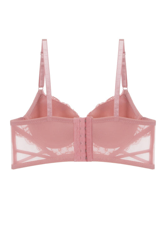 Floral Lace Plunge Bra
