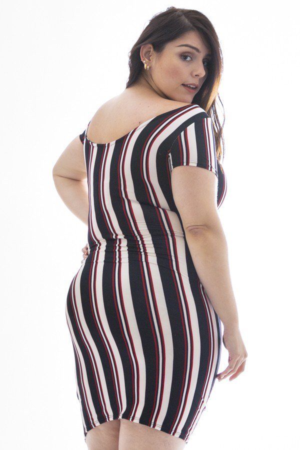 Midi Length Silhouette Short Sleeve Dress