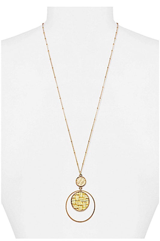 Modern Double Layer Pendant Necklace