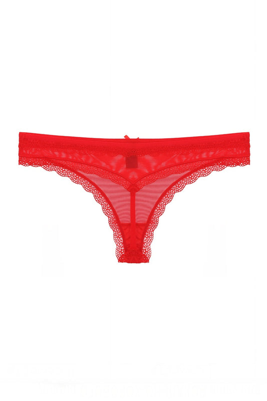 Lace & Mesh G-string Thong