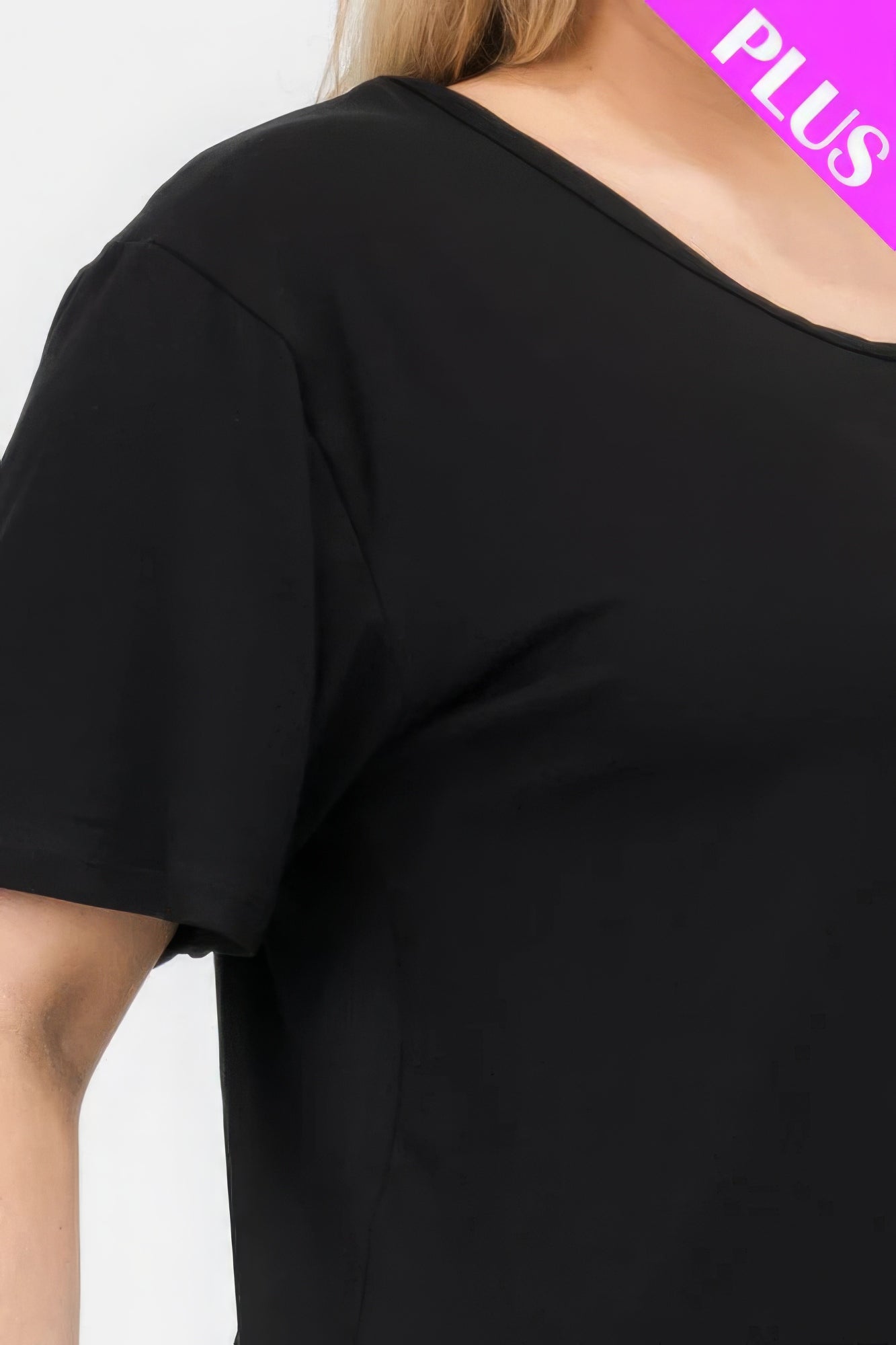 Plus Size Basic Short Sleeve T-shirt