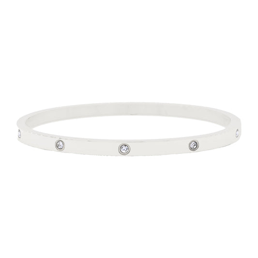 Metal Bangle Rhinestone Studded Bracelet