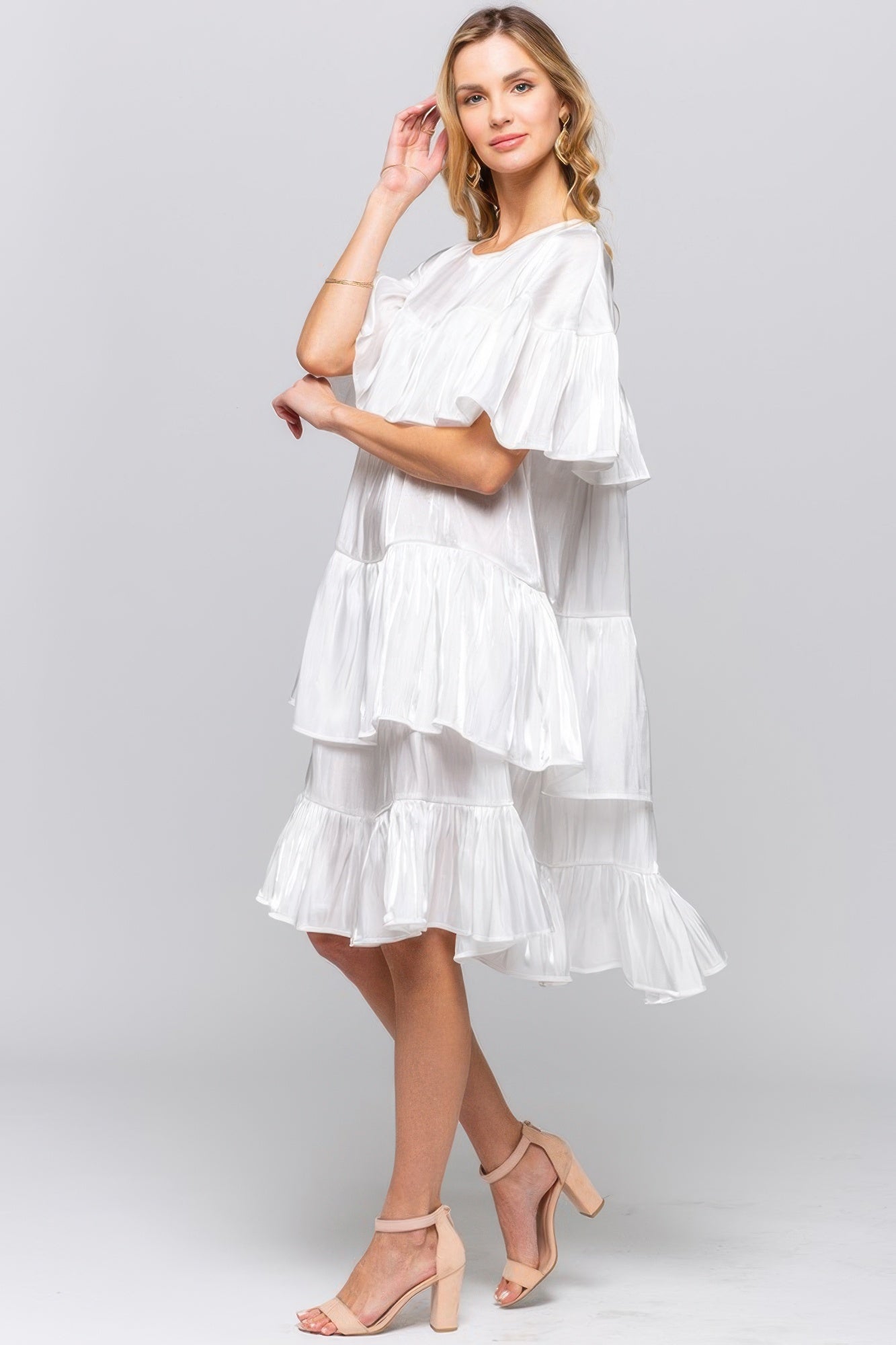 Ruffle Midi Dress