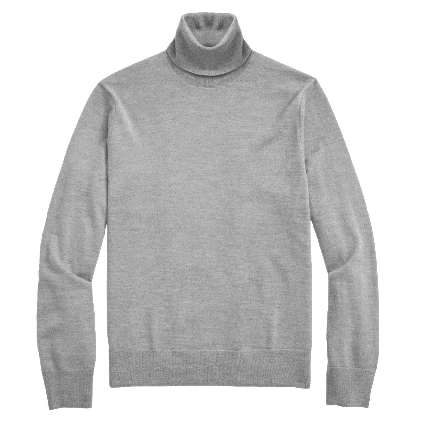 Mens Solid Turtleneck Sweater