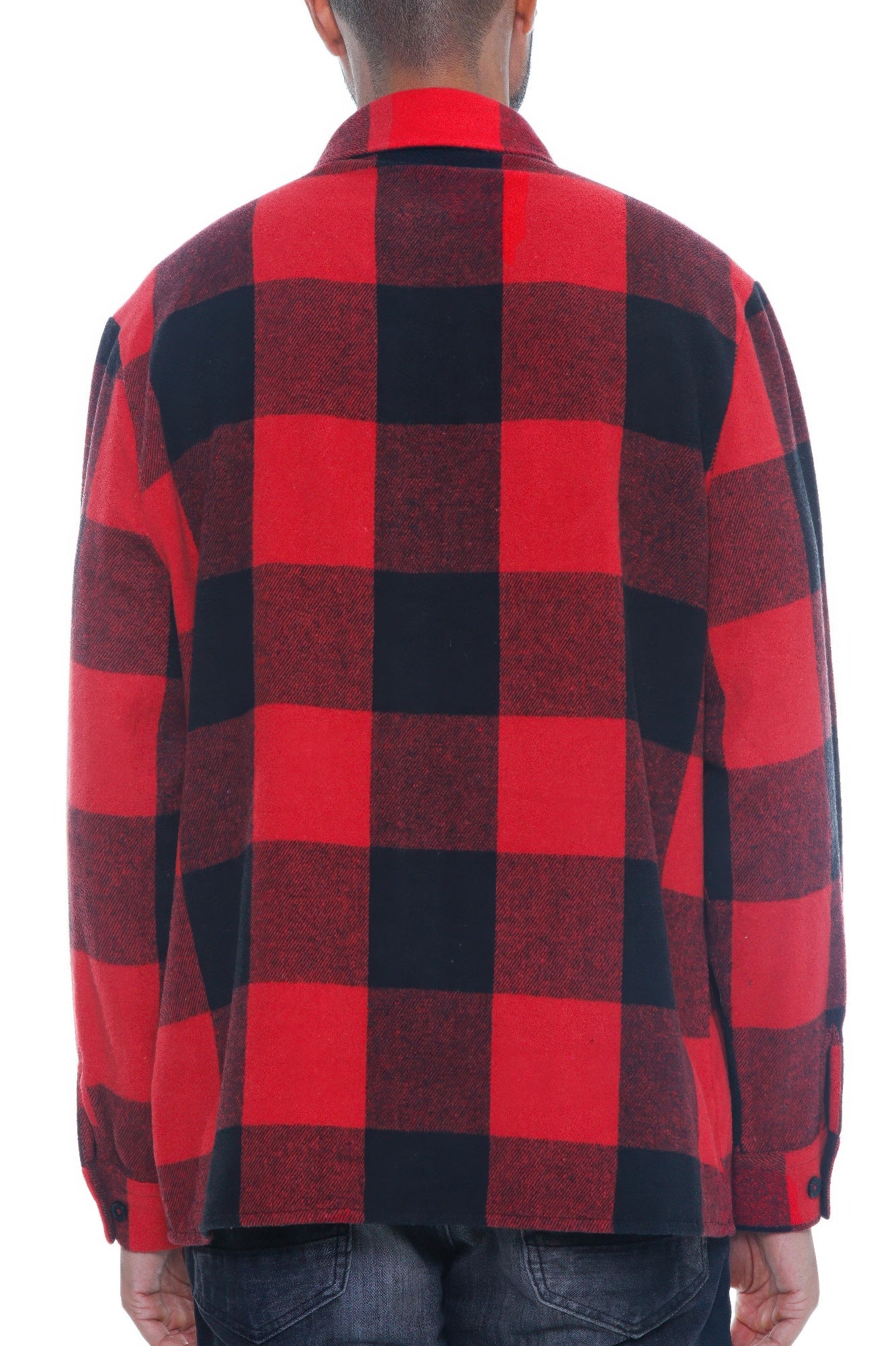 Mens Checkered Soft Flannel Shacket