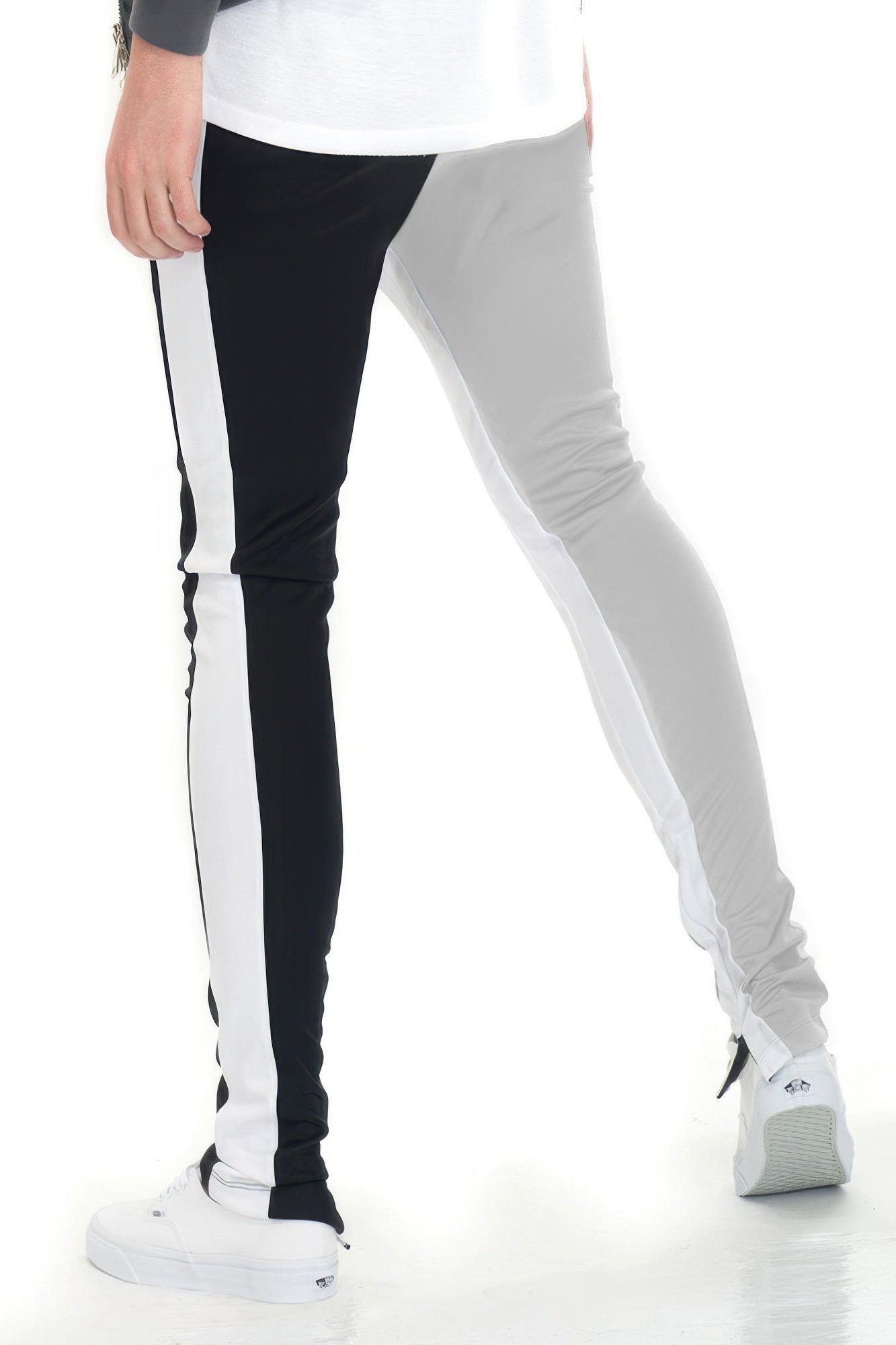 Two Tone Color Block Track Pant Jogger