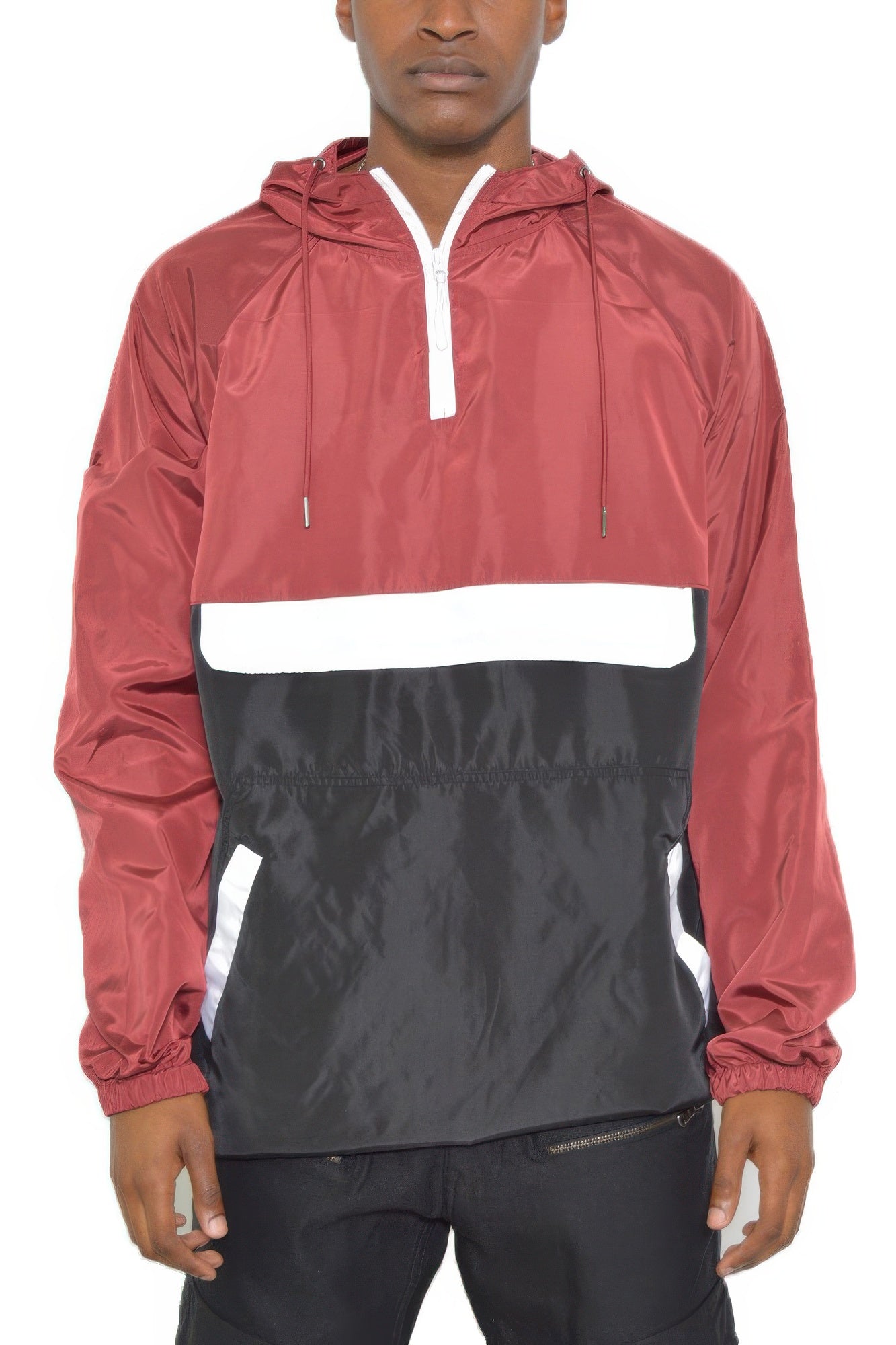 Color Block Anorak Jacket Pullover Windbreaker