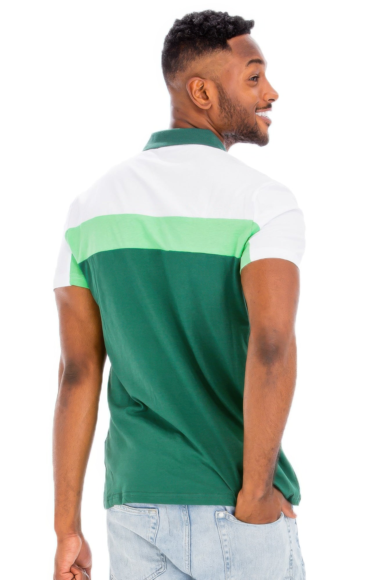 Color Block Polo Short Sleeve