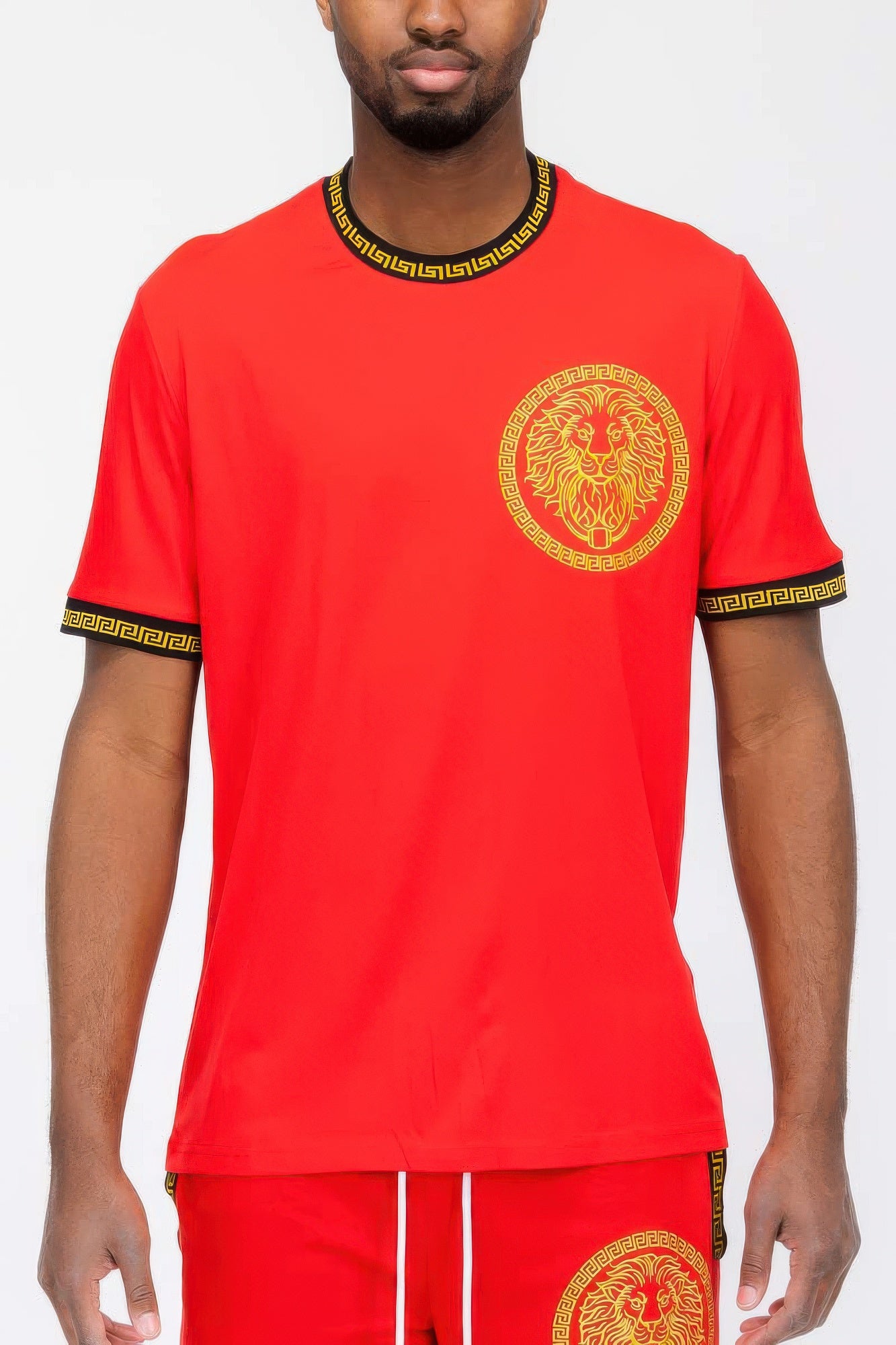 Gold Lion Embroidery T-shirt