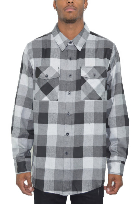 Long Sleeve Checkered Flannel