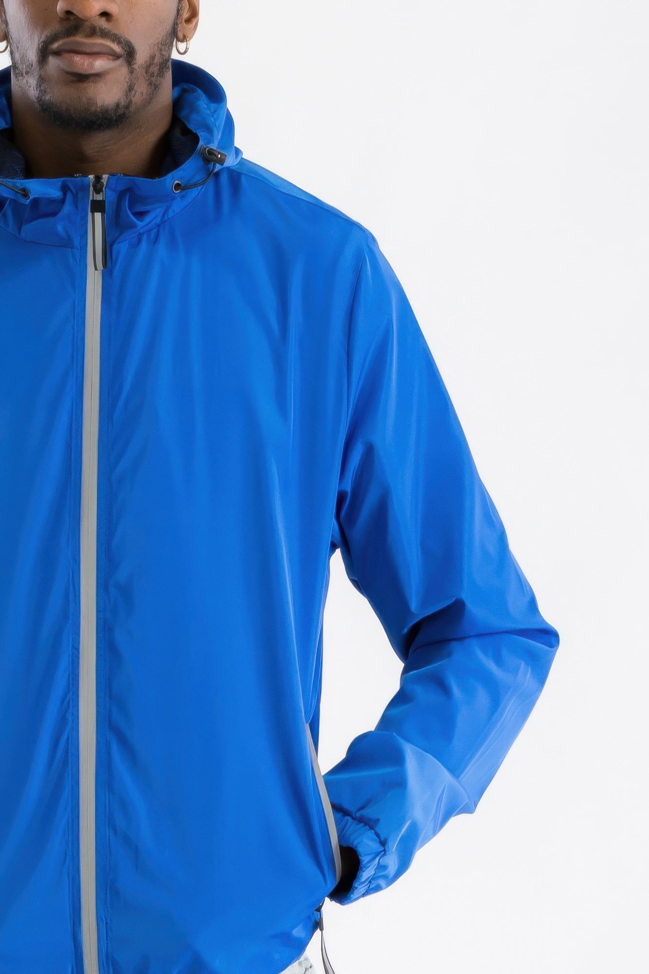 Light Weight Hooded Water Proof Reflective Jacket