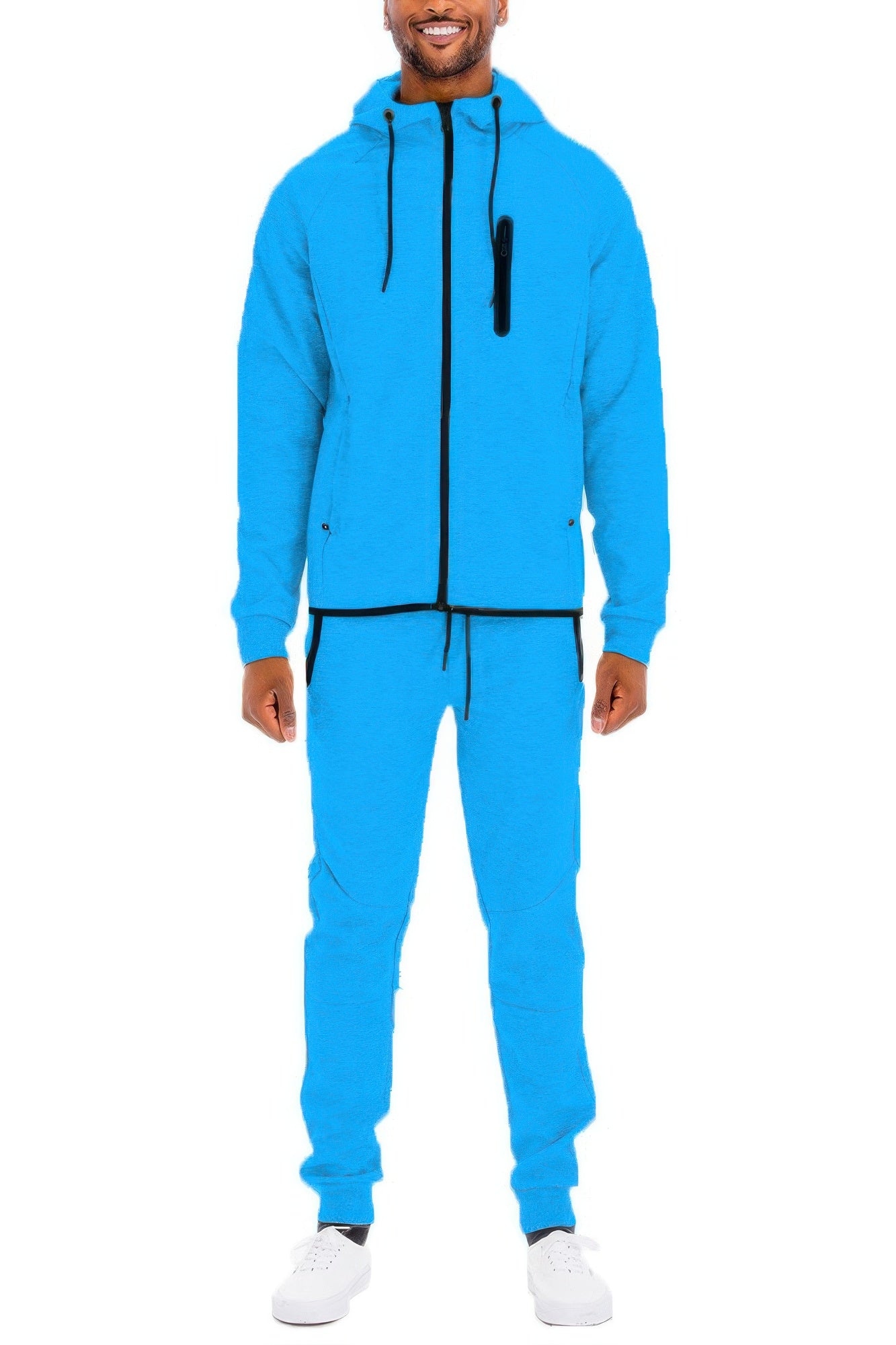 Mens Full Zip Sweat Pant Sweat Set