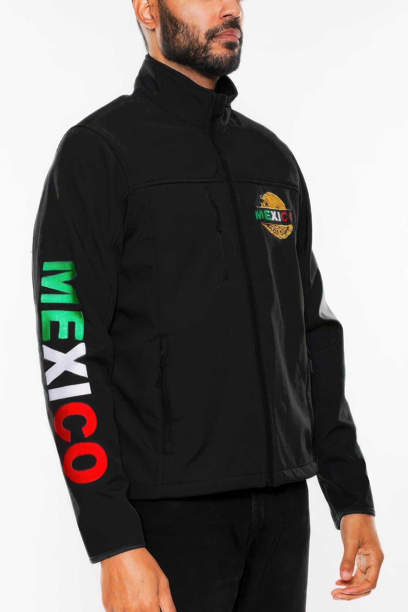 Mexico Embroidered Soft Shell Jacket