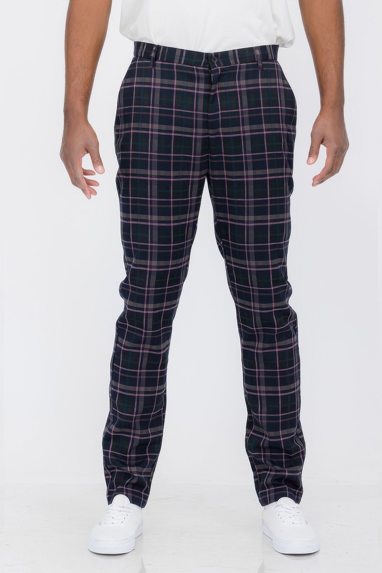 Plaid Trouser Pants