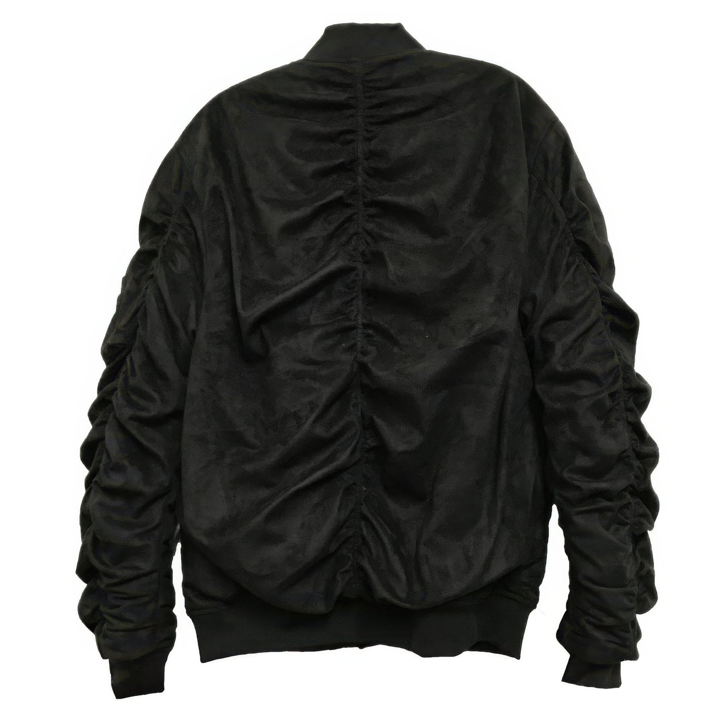 Mirosuede Scrunched Bomber Jacket