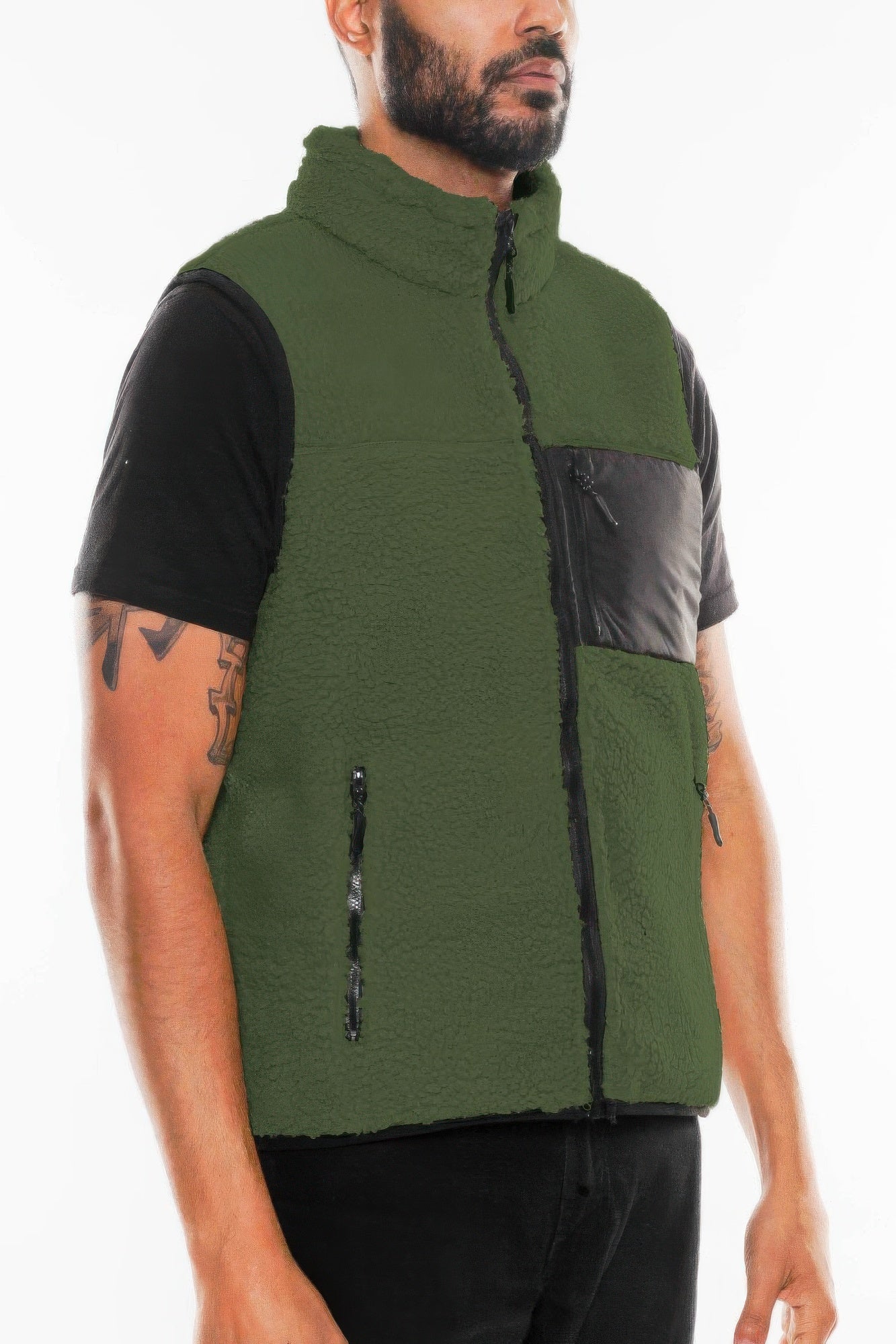 Padded Sherpa Fleece Vest