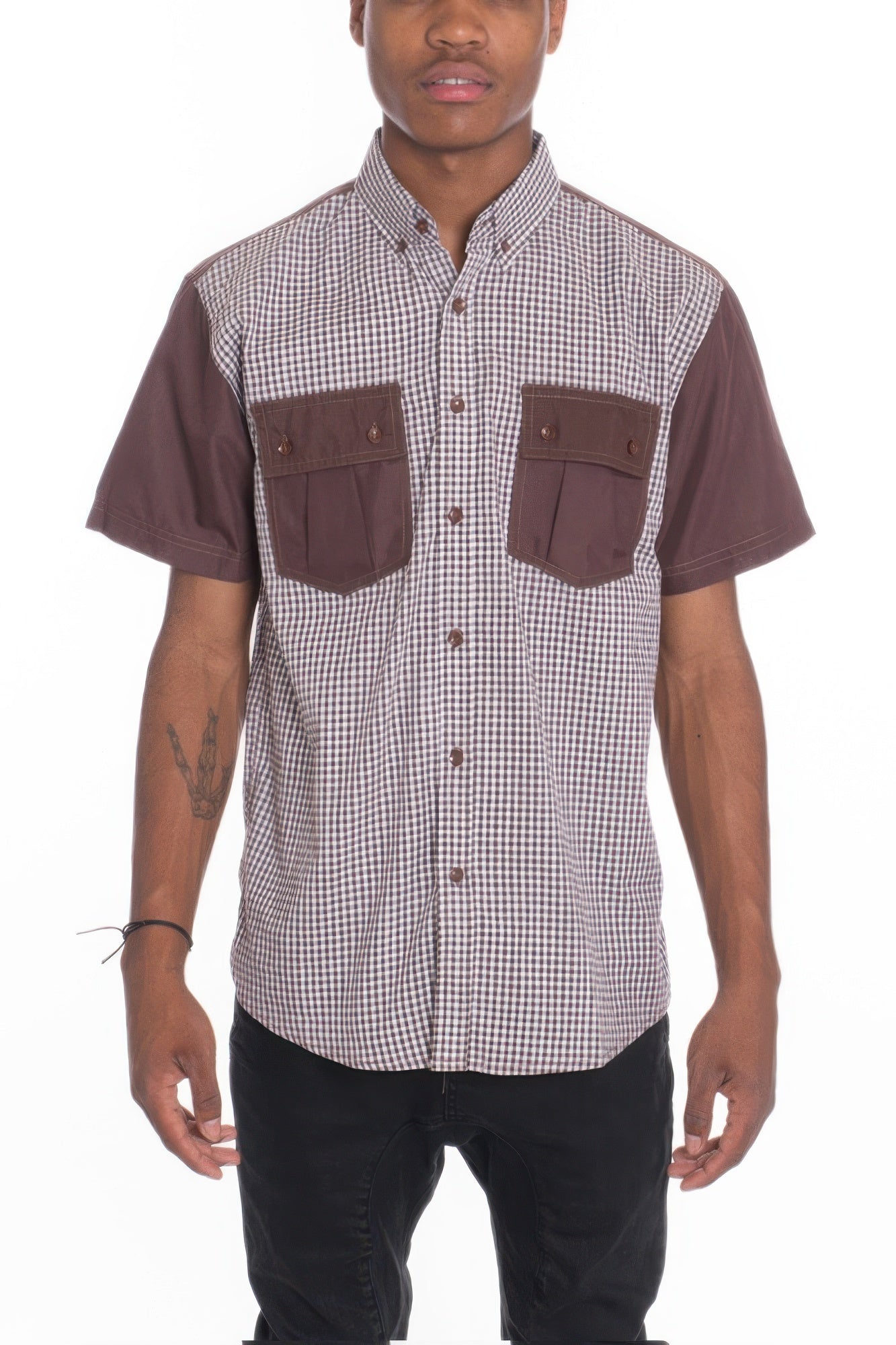 Men's Casual Short Sleeve Button Down Shirts