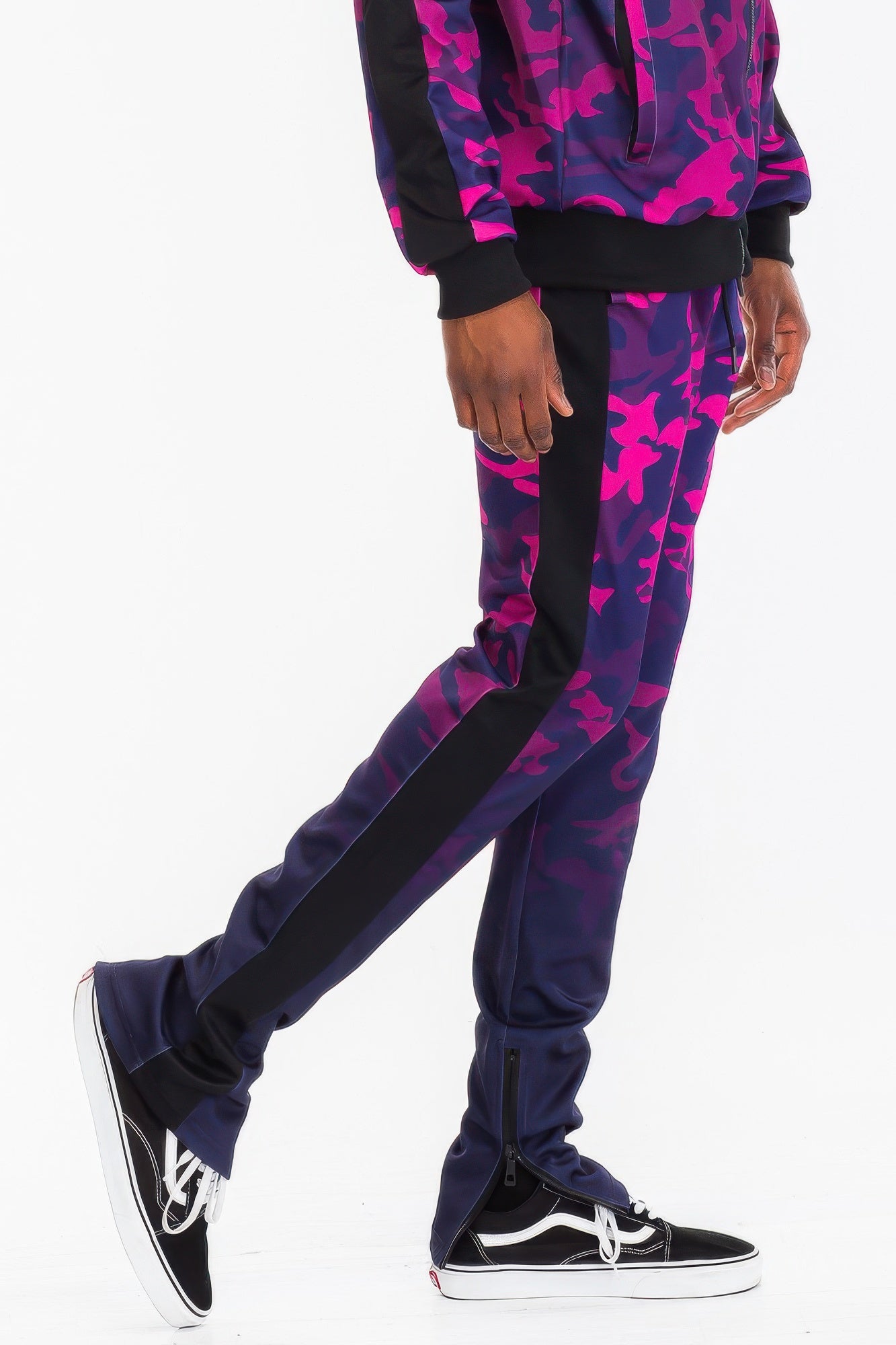 Mens Camo Ombre Print Track Pants