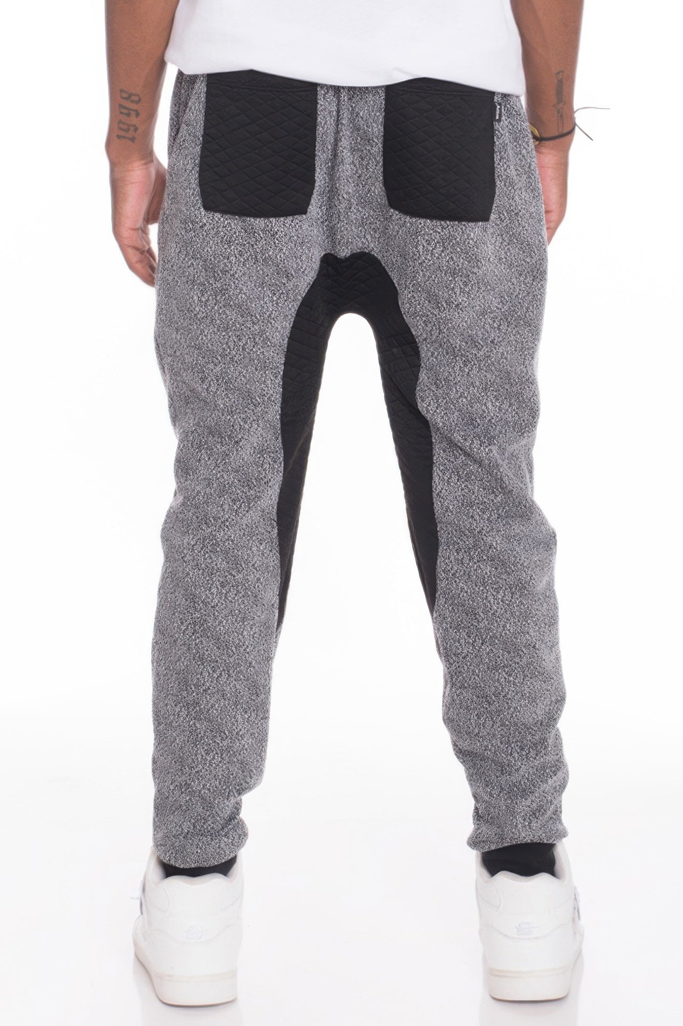 Mens Casual Marbled Sweat Pant Jogger