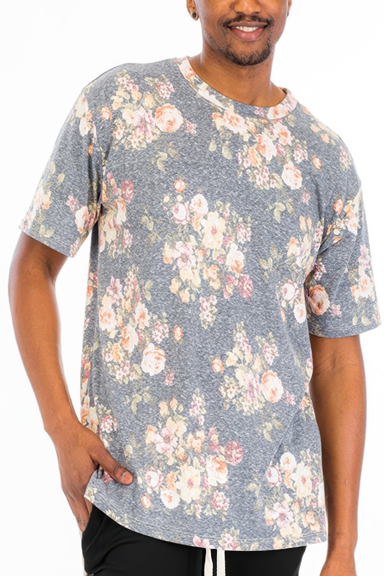 Heathered Floral Tshirt