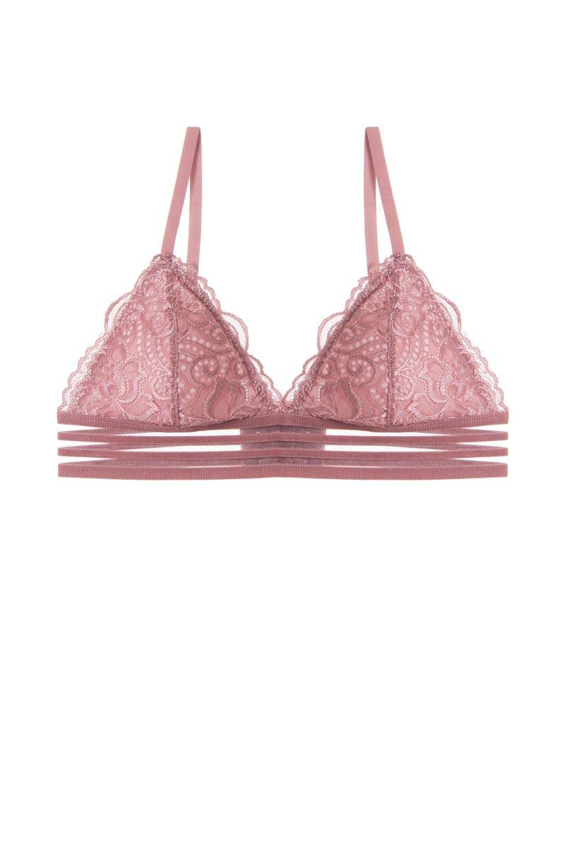 Ladies floral lace overlay bralette