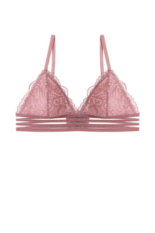 Ladies floral lace overlay bralette