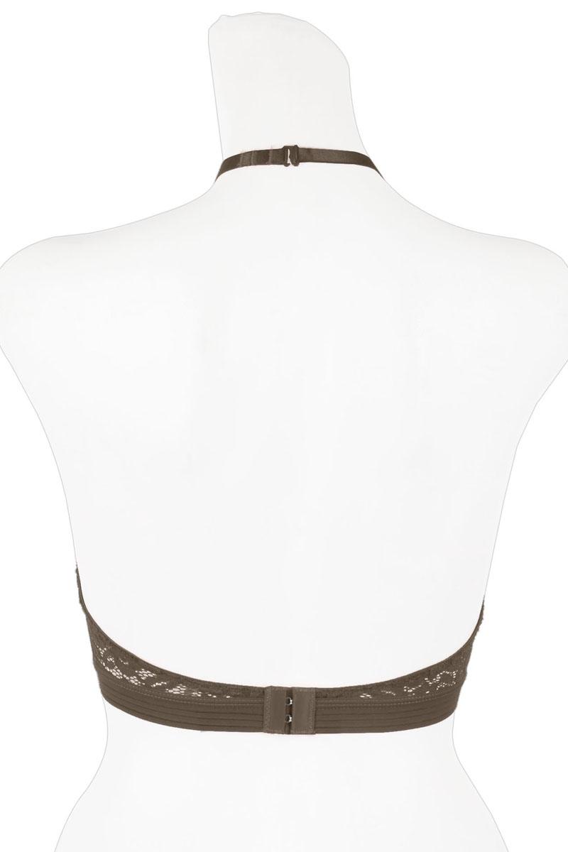 Ladies high neck lace bralette
