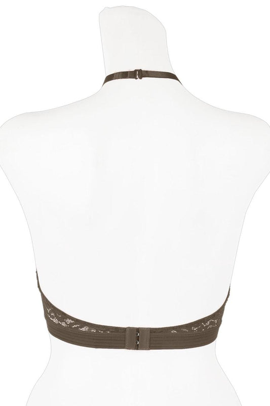 Ladies high neck lace bralette