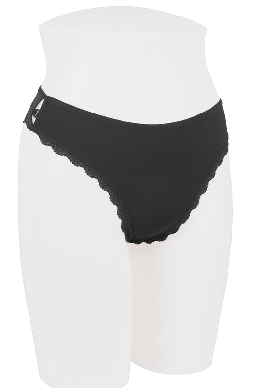 Ladies floral lace side panel thong