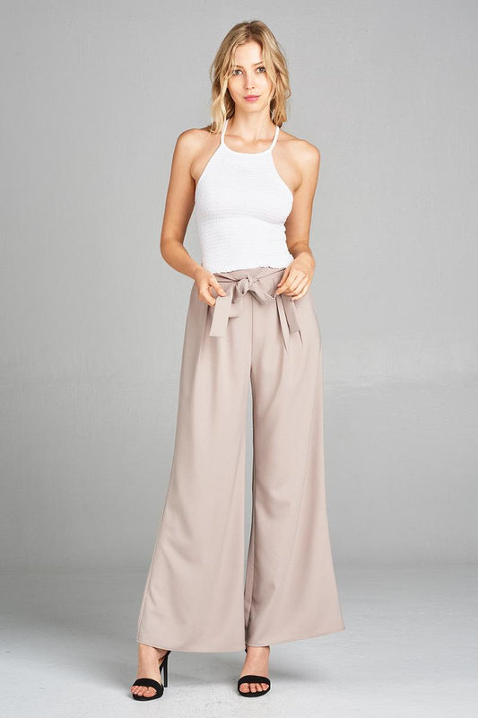 Ladies fashion halter neck w/smocked detail rayon spandex crop top