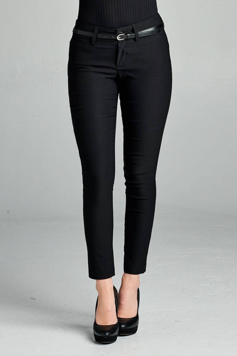 Ladies fashion belted bengali long pants