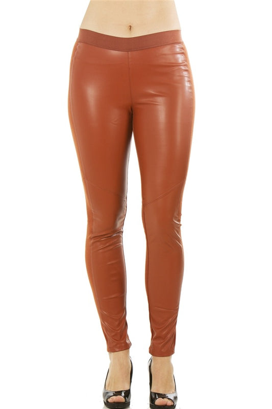 Ladies fashion stretch cotton blend leggings