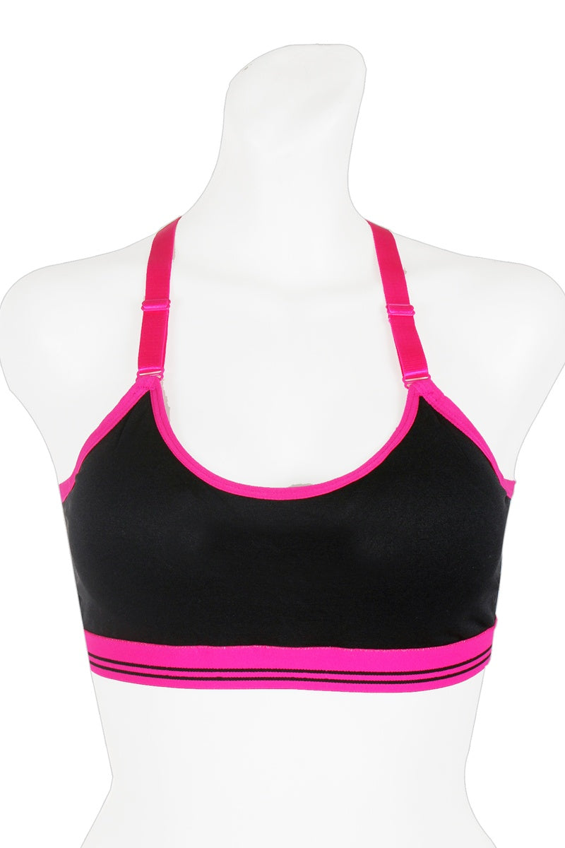 Ladies nylon sports bra