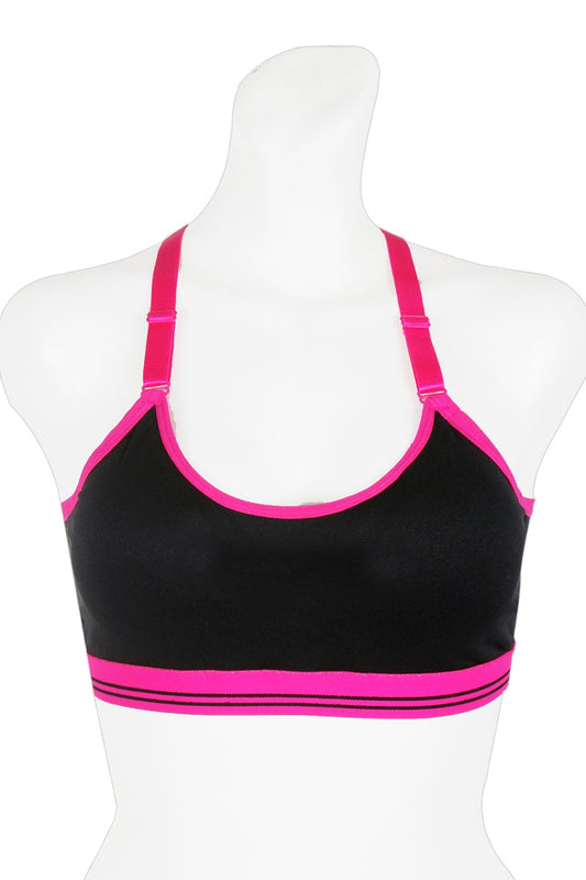 Ladies nylon sports bra