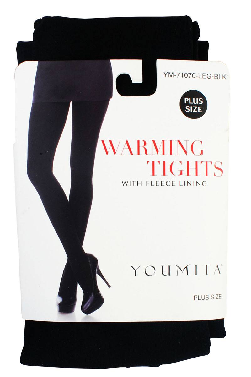 Ladies fashion plus size  warming tights with fleece lining