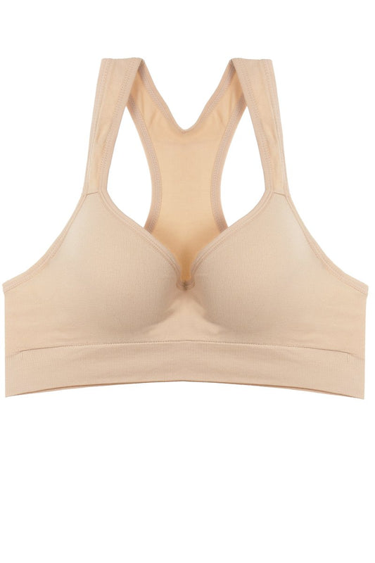Ladies racerback sports bra