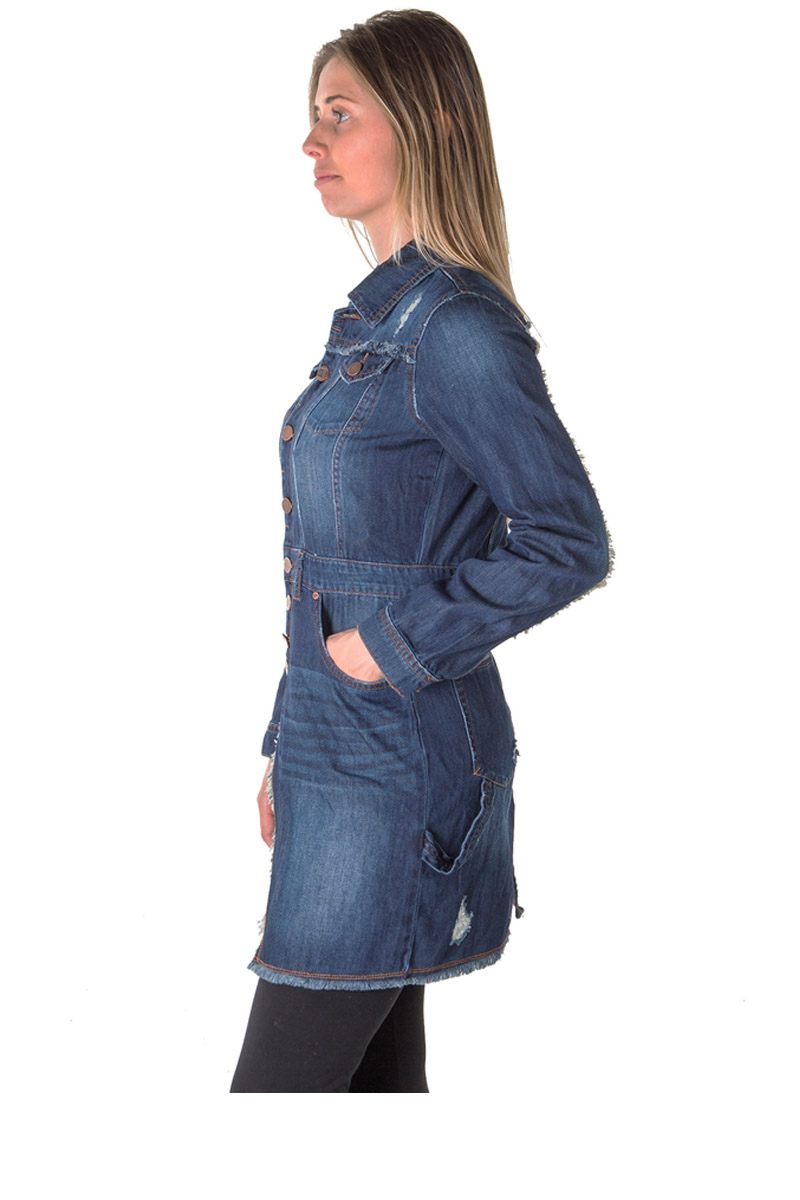 Ladies fashion denim dress jacket
