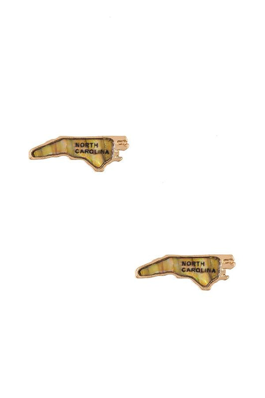 Ladies north carolina state post earring