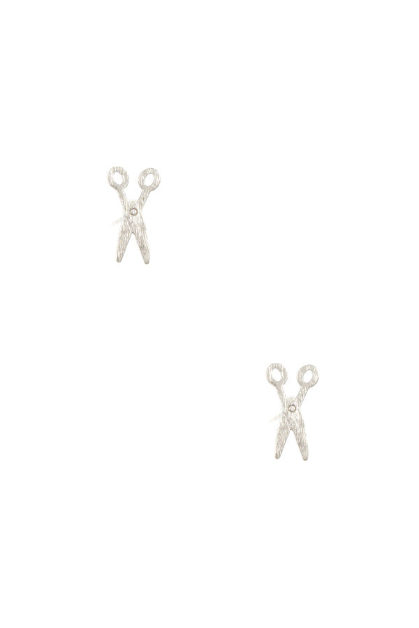 Ladies dainty scissors post earring
