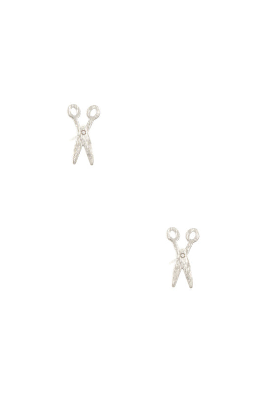 Ladies dainty scissors post earring