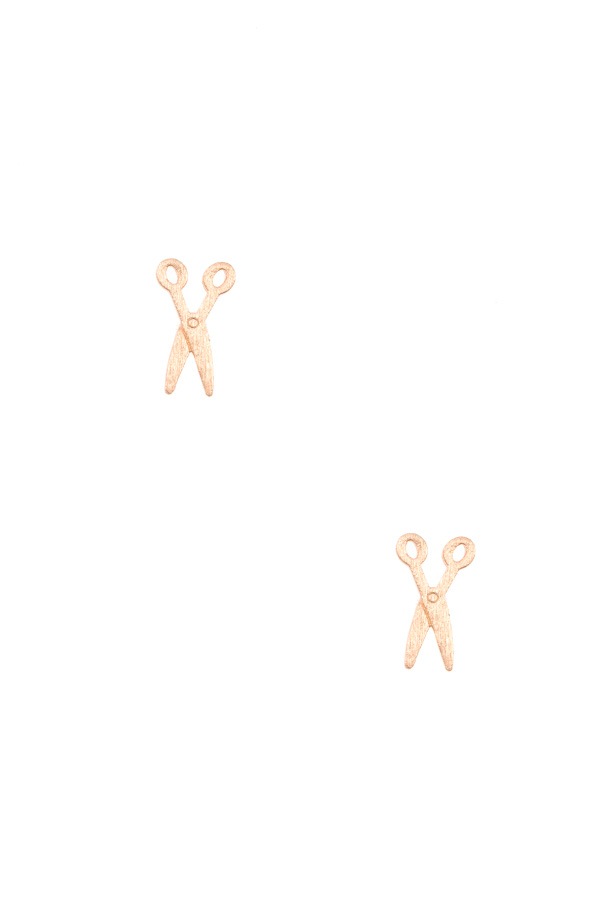 Ladies dainty scissors post earring