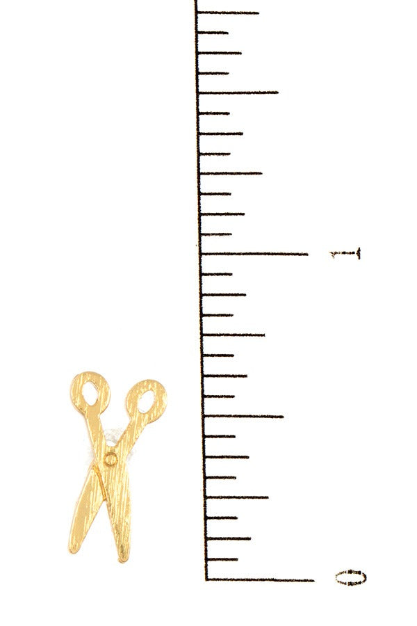 Ladies dainty scissors post earring