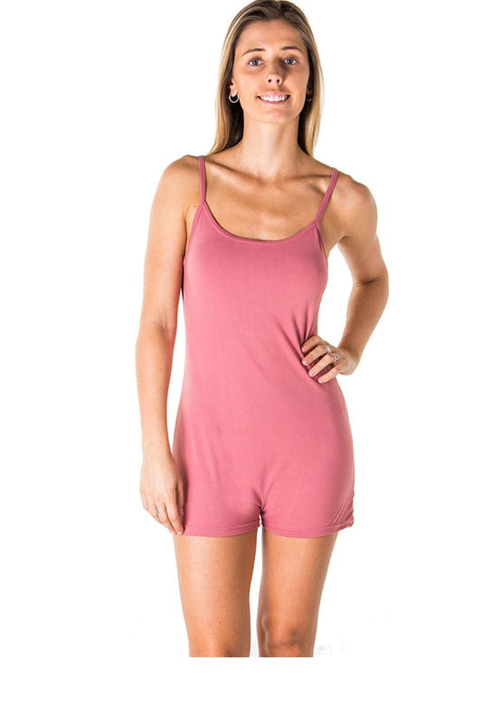 Ladies fashion knit romper shorts with adjustable draw string