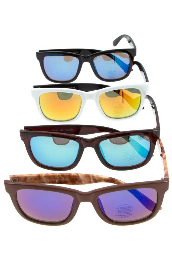 Mirror lens fashion sunglasses pack