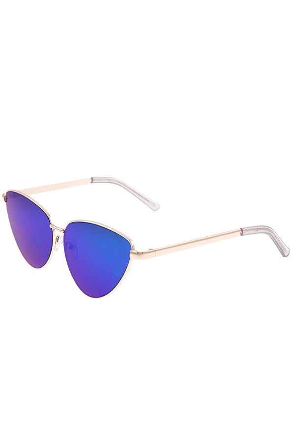 Mirror lens cat eye framed sunglasses pack