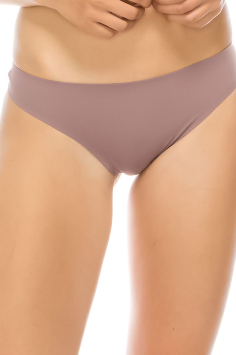 Ladies solid lasercut thong