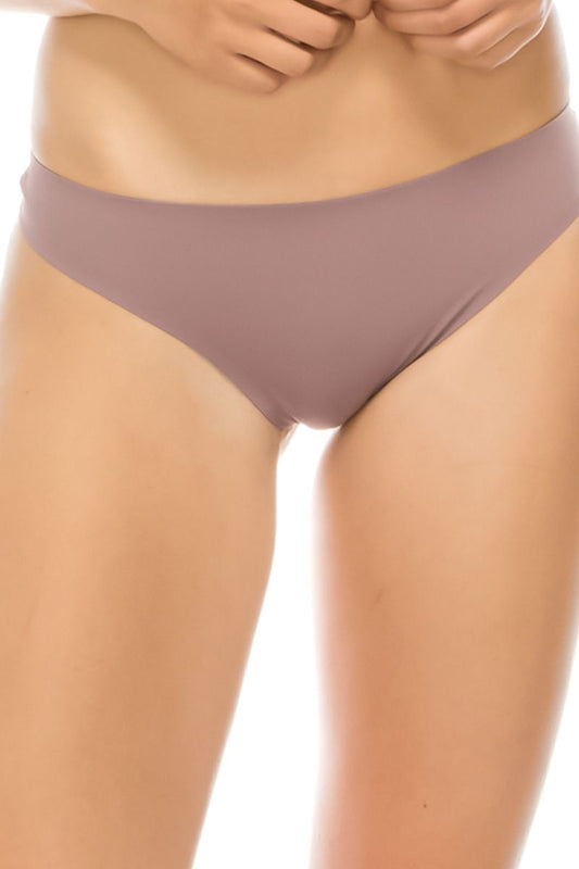 Ladies solid lasercut thong