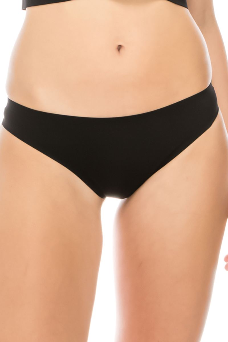 Ladies solid lasercut thong